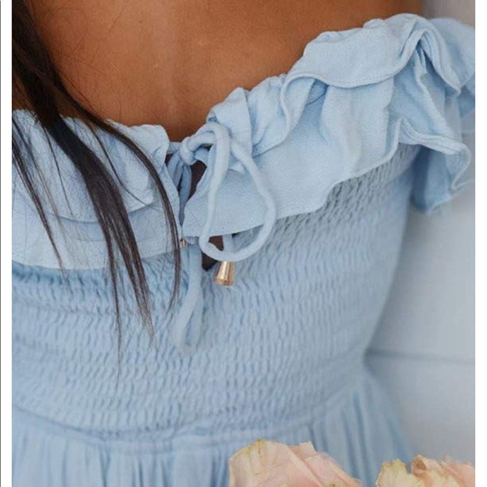 Blue Maternity/Summer Dress - Picture 5 of 10